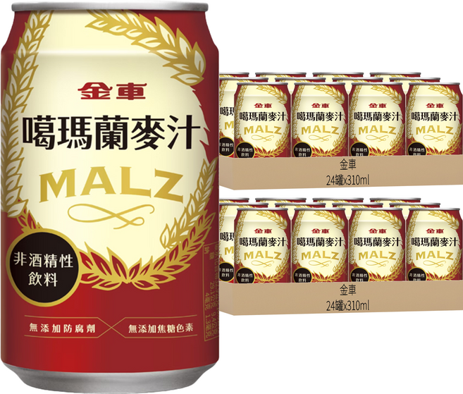 金車 噶瑪蘭麥汁, 48罐, 310ml