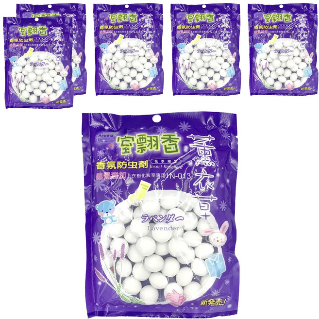 室翲香 香氛防蟲劑 薰衣草, 1包, 6包, 300g