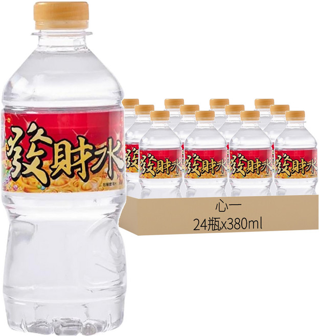 心一 發大財 發財水, 380ml, 24瓶