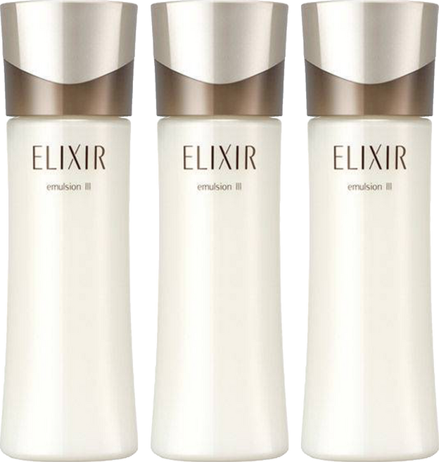 ELIXIR 怡麗絲爾 奢潤進化柔膚乳T III潤澤型 130ml 深層滋潤 改善乾燥 維持彈性 打造水潤飽滿的健康肌膚, 3瓶