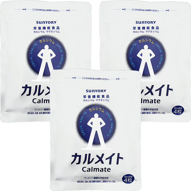 SunTORY 三得利 台灣公司貨 健鈣立 30日, 120顆, 3包