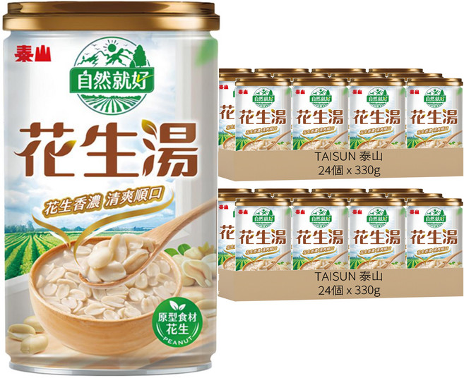 TAISUN 泰山 自然就好花生湯, 48個, 330g