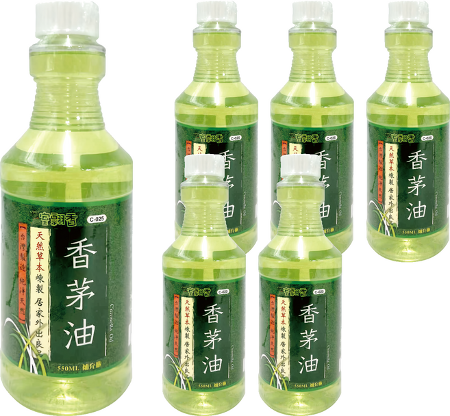 室翲香 香茅油 補充瓶, 6瓶