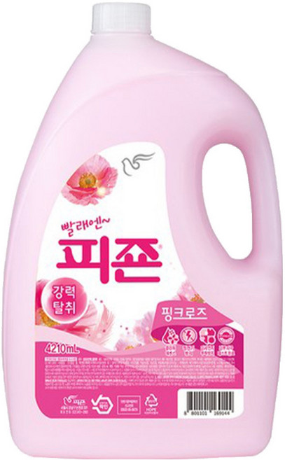 碧珍 衣物柔軟精 Pink Rose, 4.21L, 1桶