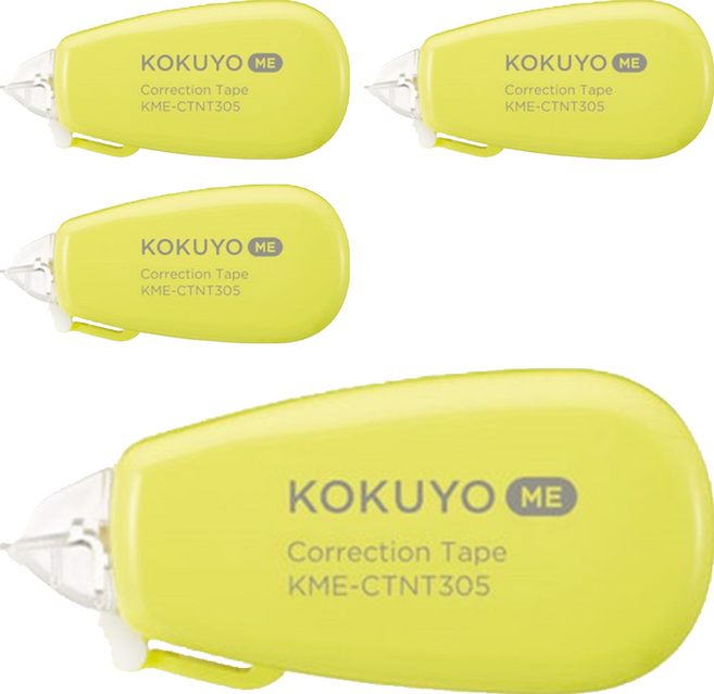 KOKUYO 國譽 ME 象牙白修正帶 B罫 8348 6m, 萊姆, 4個