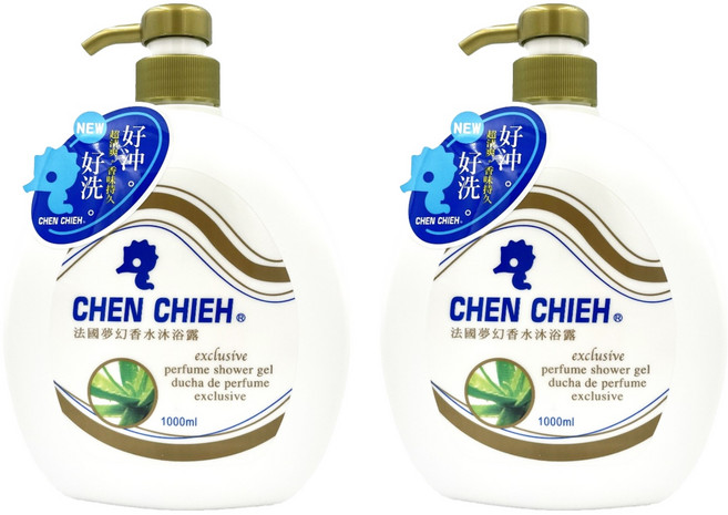 晨捷 夢幻香水沐浴露, 1L, 2件