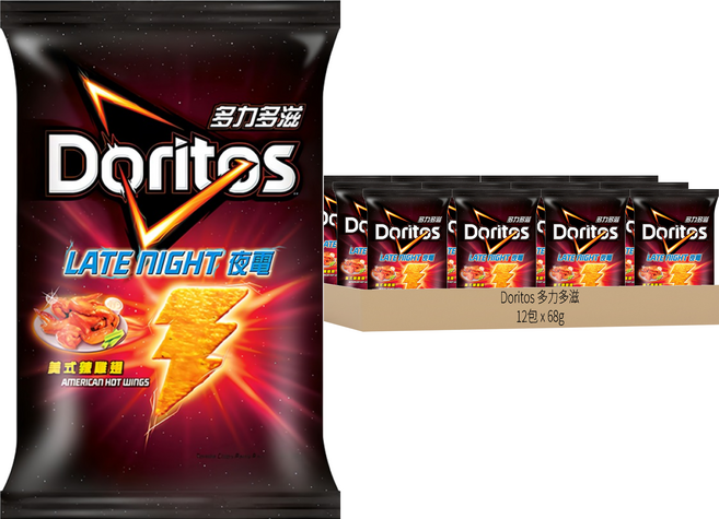 Doritos 多力多滋 美式辣雞翅, 68g, 12包