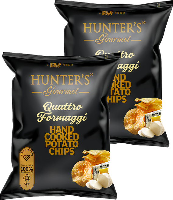 HUNTER'S gourmet 亨特手工洋芋片 起司味, 125g, 2包
