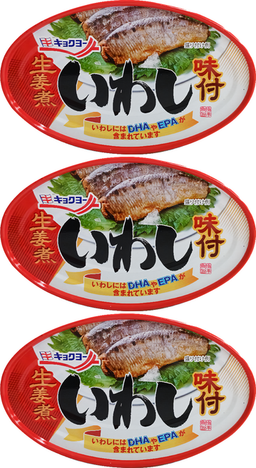 Kyokuyo 極洋 味付沙丁魚罐 生薑風味, 100g, 3罐