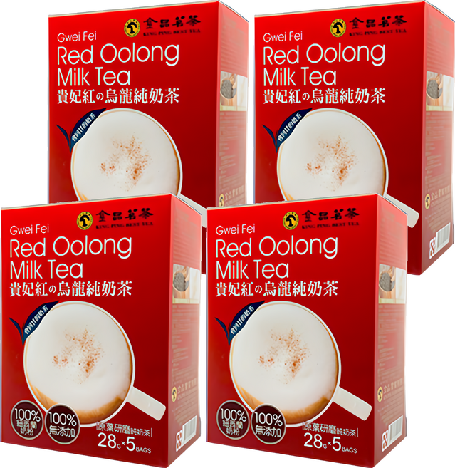 KING PING BEST TEA 金品茗茶 貴妃紅烏龍奶茶, 28g, 5包, 4盒