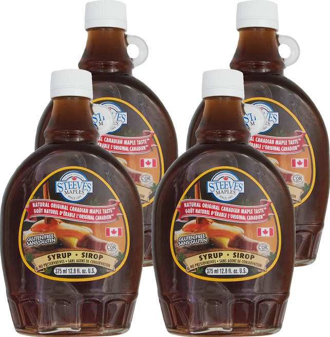 STEEVES MAPLES 加拿大楓糖漿, 375ml, 4瓶