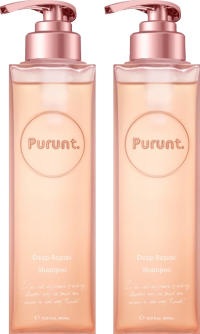 Purunt. 煥漾精華洗髮精 深層修復 粉, 2個, 380ml