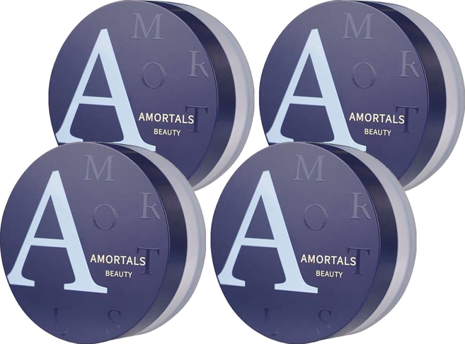 AMORTALS 爾木萄 毛孔柔焦裸光蜜粉 8.5g, 101 透明色, 4個