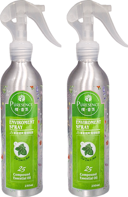 PURESENCE 樸香氛 25草本植萃環境噴霧 茶樹, 250ml, 2瓶