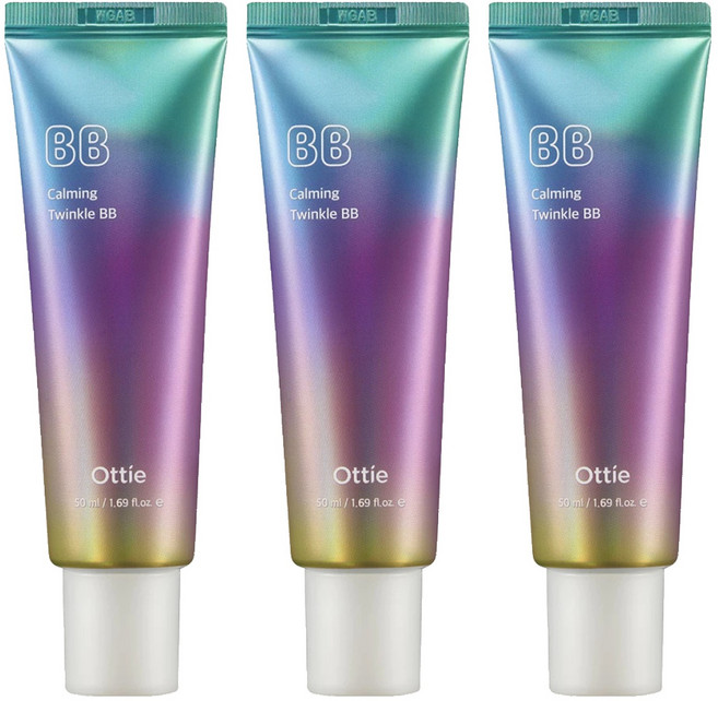 Ottie 極光柔焦遮瑕BB霜 明亮持久 遮蓋力強, 50ml, 3條