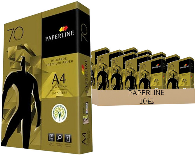 PAPERLINE 金牌影印紙 70P, A4, 10包