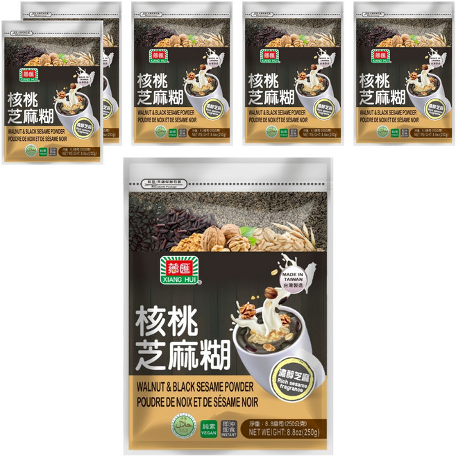 薌匯 核桃芝麻糊, 250g, 6個