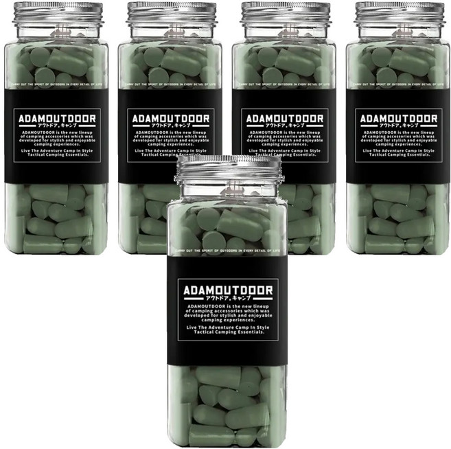ADAMOUTDOOR 降噪隔音耳塞 軟式耳栓, 120顆, 5瓶