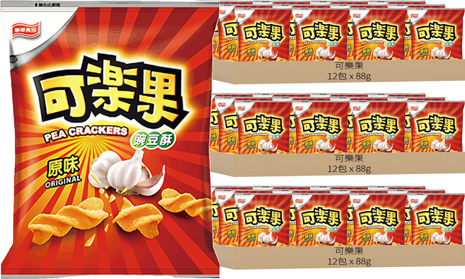 可樂果 碗豆酥 原味, 36包, 88g