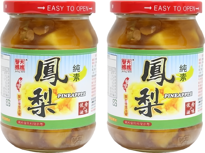 譽方媽媽 蔭鳳梨 純素 台灣產, 380g, 2罐