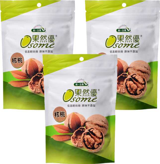 統一生機 Osome 果然優 核桃, 150g, 3包
