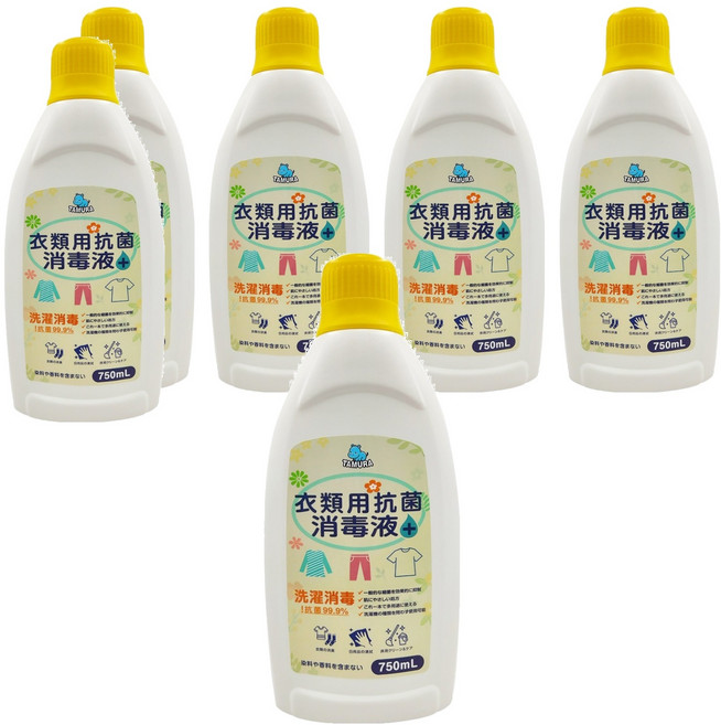 TAMURA 衣物抗菌消毒液, 750ml, 6個