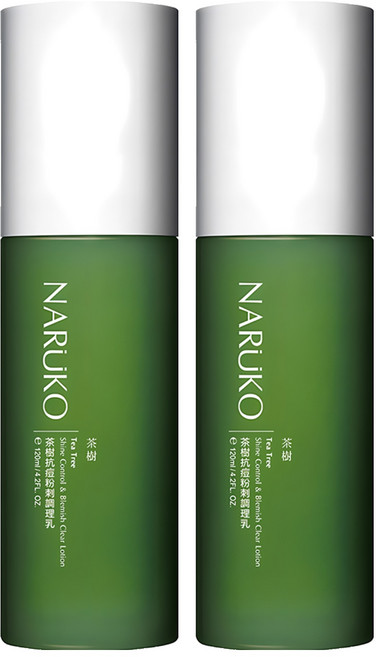 NARUKO 牛爾 台灣公司貨 茶樹 抗痘粉刺調理乳, 120ml, 2瓶