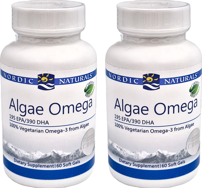 Nordic Naturals Algae Omega新海藻油膠囊食品, 60顆, 2罐
