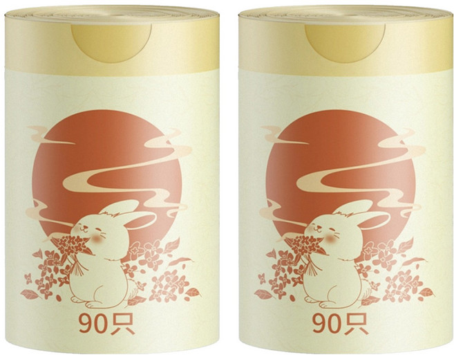APEX 免撕手提垃圾袋90個 桂花香氛 530g, 5L, 2捲