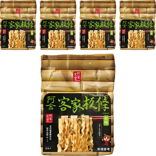 阿舍食堂 客家粄條, 475g, 5袋