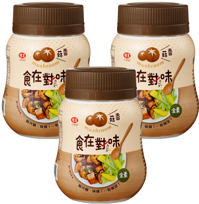 味王 食在對味 香菇風味調味料, 250g, 3罐