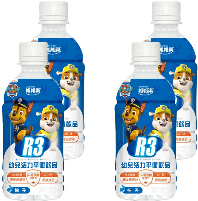 Glory Nutria 維維樂 R3 幼兒活力平衡飲 柚子, 350ml, 4瓶