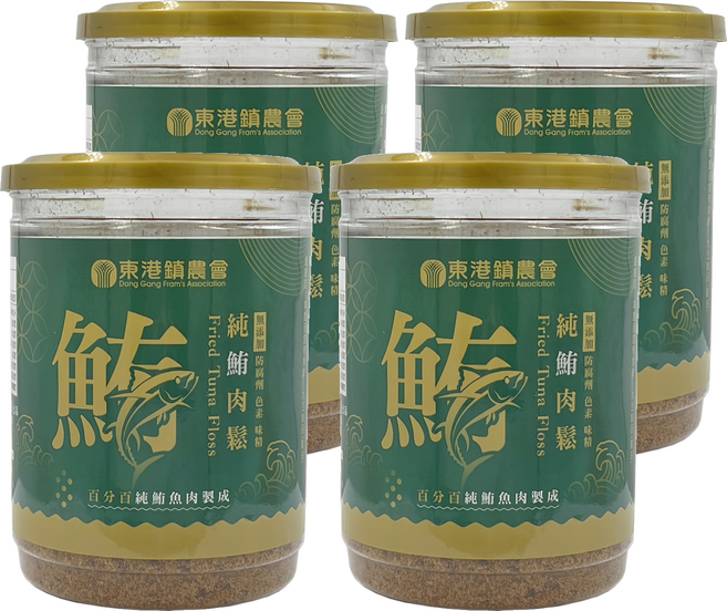 東港鎮農會 純鮪魚鬆, 150g, 4罐