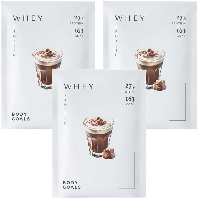 BODY GOALS 多效乳清蛋白飲Pro 隨手包 法式可可, 3個, 40g
