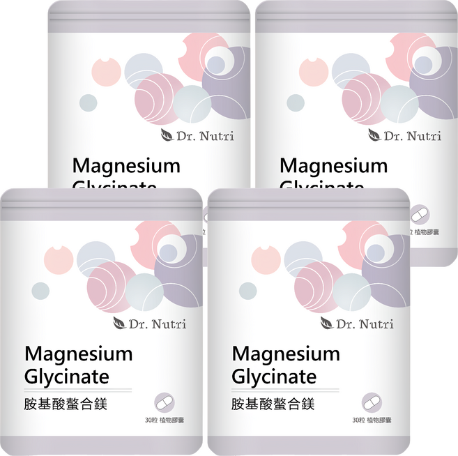 Dr. Nutri 芯漾生醫 胺基酸鎂 植物膠囊, 30顆, 22.5g, 4包