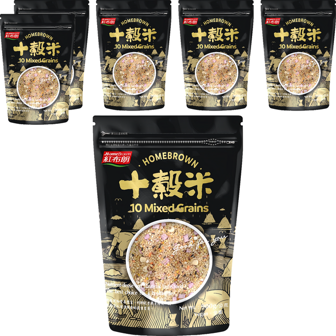 HomeBrown 紅布朗 十穀米, 900g, 6包