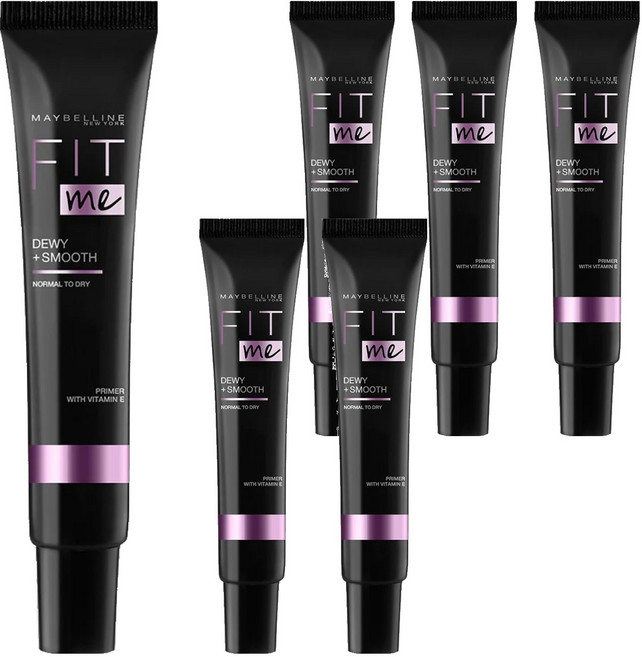 MAYBELLINE 媚比琳 台灣公司貨 水光奇蹟保濕妝前乳 30ml, 無色透明, 6盒