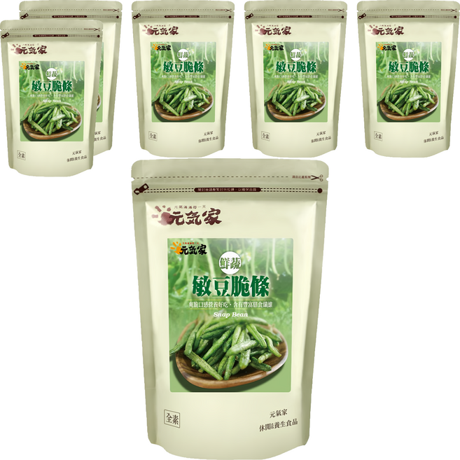 元氣家 敏豆脆條, 100g, 6包