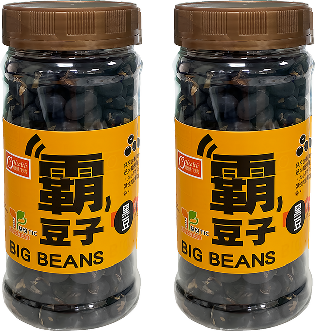 康健生機 霸豆子 黑豆 100%無添加, 180g, 2罐