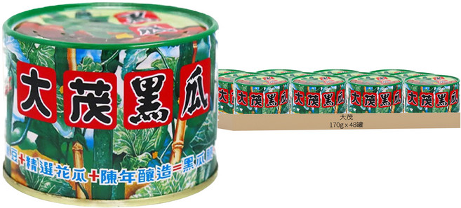 大茂 黑瓜, 170g, 48罐