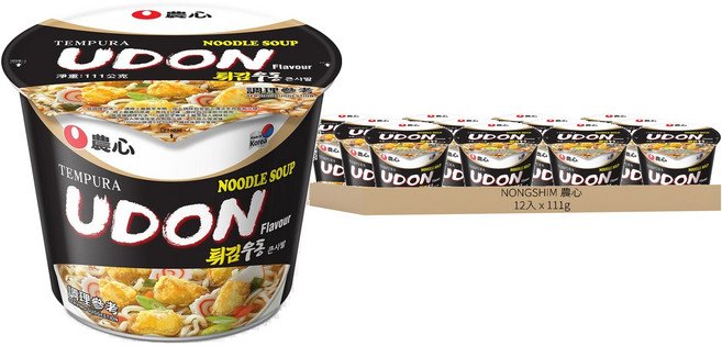 NONGSHIM 農心 天婦羅海鮮味烏龍麵, 111g, 12入