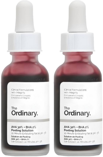 The Ordinary. 果酸 + 水楊酸去角質面膜 AHA 30% + BHA 2%, 30ml, 2件