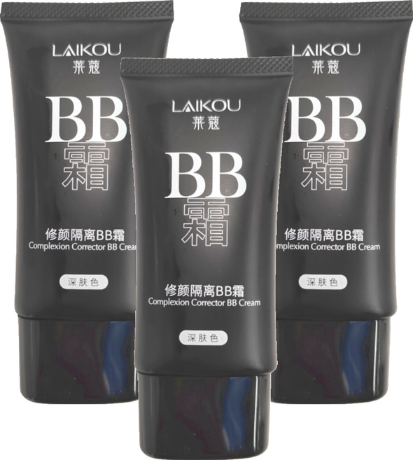 LAIKOU 萊蔻 多效修護隔離BB霜 50g, 深膚色, 3條