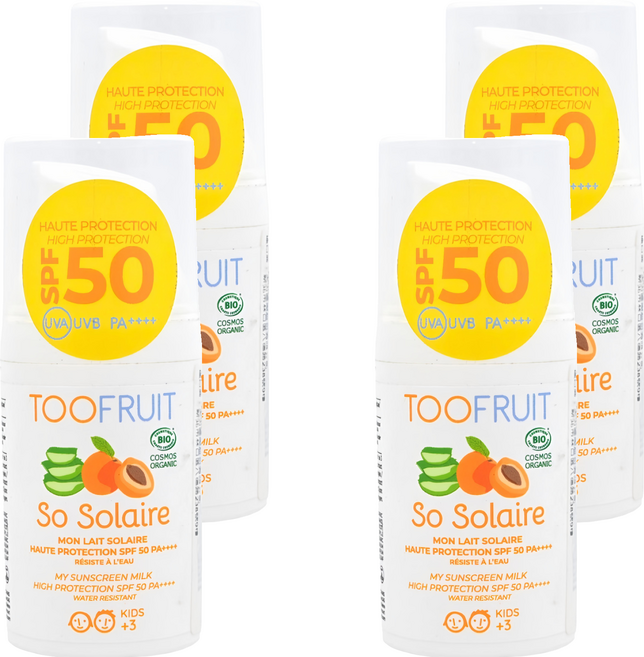 TOOFRUIT 果漾兒童物理性防曬乳液 SPF50 PA++++, 30ml, 4瓶