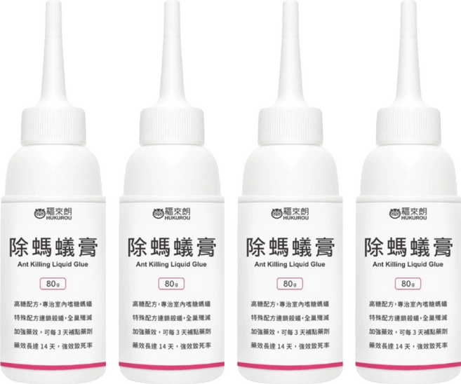 HUKUROU 福來朗 除螞蟻膏, 80g, 4瓶