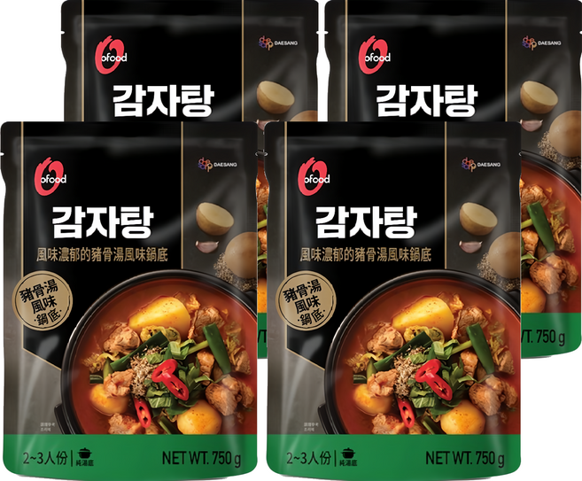 ofood 豬骨湯風味鍋底, 750g, 4入