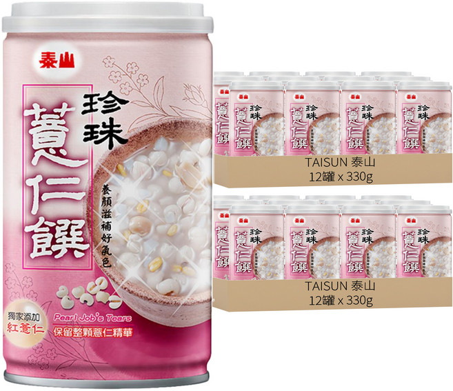 TAISUN 泰山 珍珠薏仁饌, 330g, 24罐