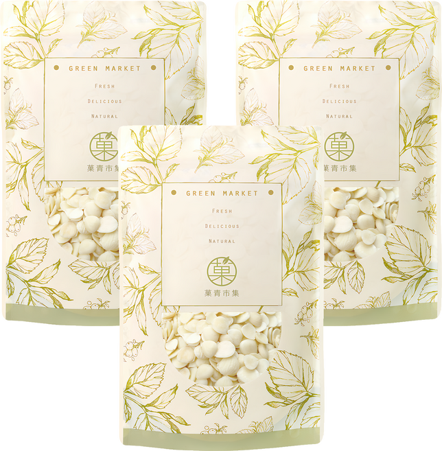 GreenMarket 菓青市集 杏仁片/南杏, 300g, 3包