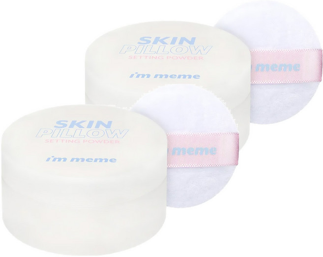 i'm meme 我愛磨皮柔焦蜜粉迷你版 5g, 白色, 2盒