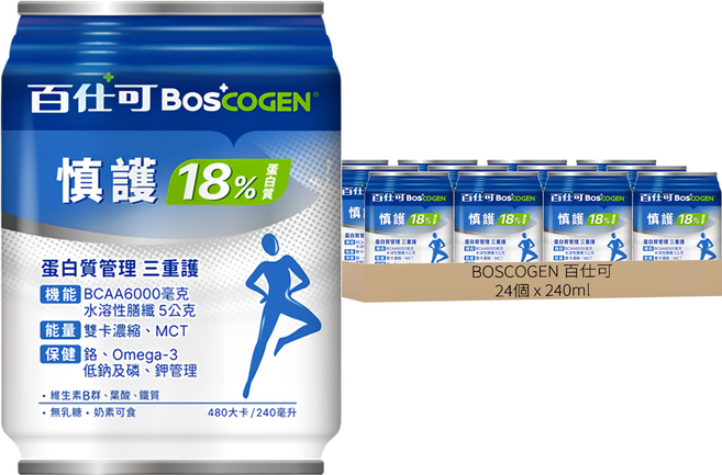 BOSCOGEN 百仕可 慎護18%蛋白質營養素, 24個, 240ml
